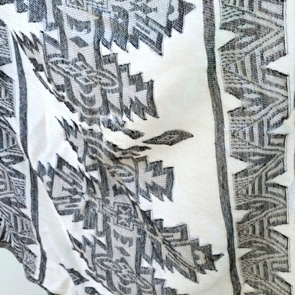 Lane Bryant Indian Cotton Scarf Print Waterfall Vest One Size Fits Most - Picture 4 of 7